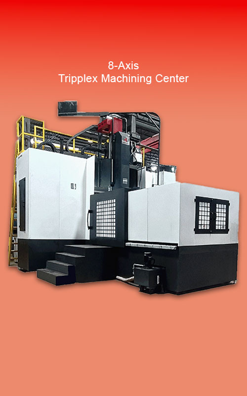 CNC 8-Axis Triplex Machining Center-IRUS